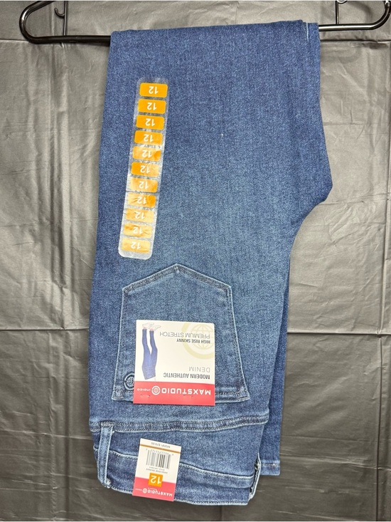 Max Studio Denim - MaxStudio Modern Authentic Denim high-rise skinny jeans